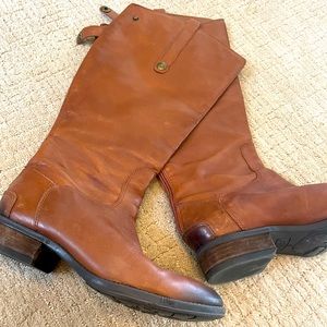 Women’s Sam Edelmana Wide Calf Knee High Riding Boots - Brown